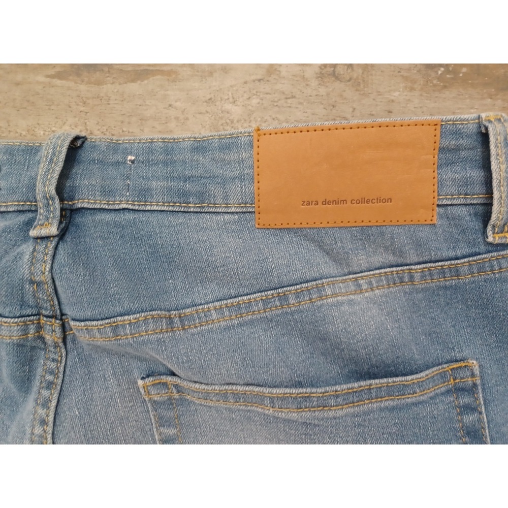 NWT Men Blue Zara Straight Fit Jeans Size 46 Regular Brand New - Picture 5 of 10